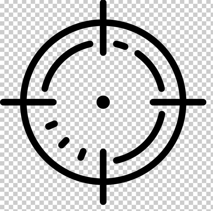 Reticle Computer Icons PNG, Clipart, Angle, Black And White, Circle, Computer Icons, Crosshair Free PNG Download