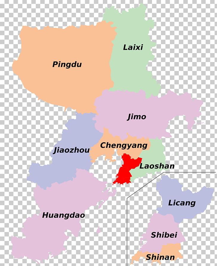Shinan District Jimo Jiaozhou City Jiaozhou Bay Map PNG, Clipart,  Free PNG Download