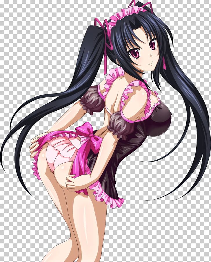 High School DxD Anime Leviathan Long Hair PNG, Clipart, Animation, Anime, Black Hair, Brown Hair, Cartoon Free PNG Download