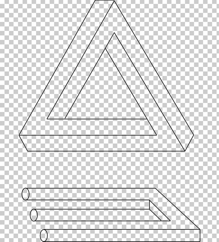 Penrose Triangle Impossible Object Impossible Trident Drawing Optical Illusion PNG, Clipart, Angle, Area, Art, Black And White, Circle Free PNG Download