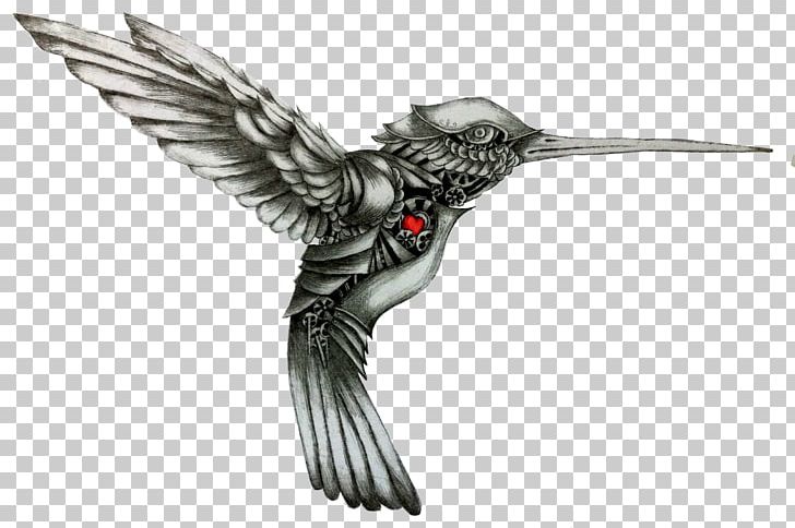 Hummingbird Drawing Tattoo Color PNG, Clipart, Animals, Beak, Bird, Blackchinned Hummingbird, Blue Free PNG Download