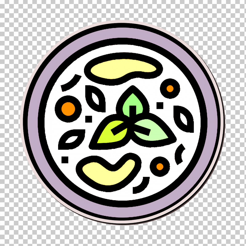 Thai Food Icon Soup Icon Tom Kha Gai Icon PNG, Clipart, Circle, Emoticon, Oval, Smile, Soup Icon Free PNG Download