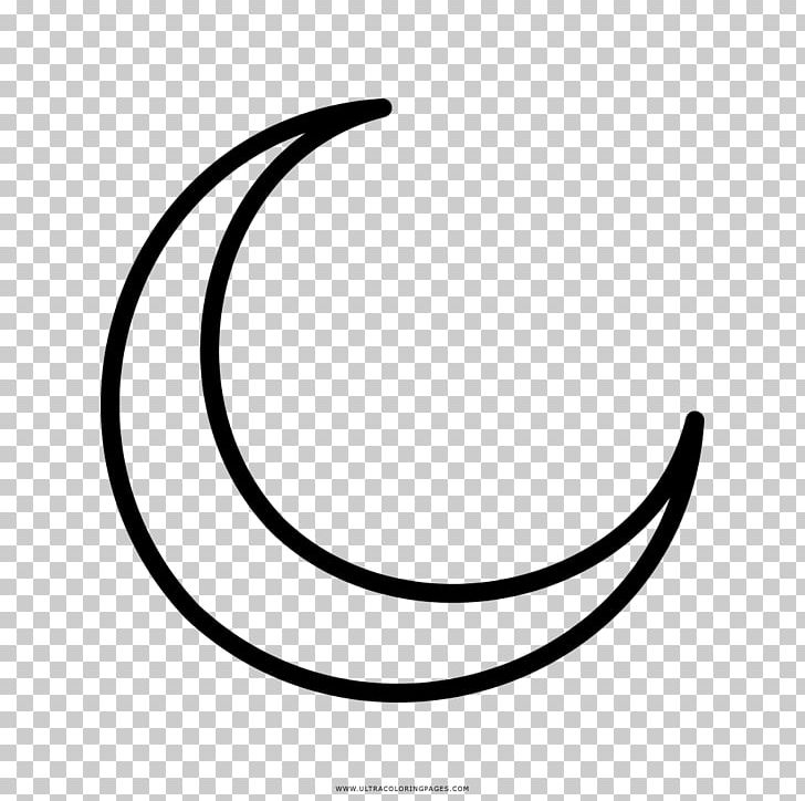 Crescent Drawing Coloring Book Moon PNG, Clipart, Black, Black And White, Cartoon, Child, Circle Free PNG Download
