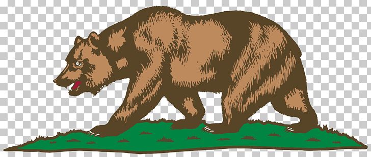 California Republic California Grizzly Bear Flag Of California PNG, Clipart, Animal Figure, Animals, Bear, Big Cats, Brown Bear Free PNG Download