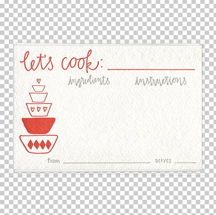 Paper Recipe Cooking Playing Card Letterpress Printing PNG, Clipart, Area, Brand, Cooking, Cotton Paper, Etsy Free PNG Download