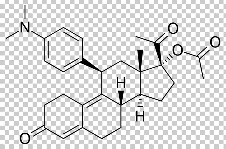 Ulipristal Acetate Selective Progesterone Receptor Modulator Pharmaceutical Drug PNG, Clipart, Angle, Area, Black And White, Circle, Line Free PNG Download