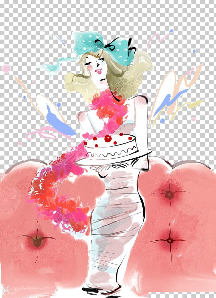 Watercolor Painting Ink Wash Painting Photography Fashion Illustration PNG, Clipart, Art, Beauty, Beauty Salon, Chef Hat, Christmas Hat Free PNG Download