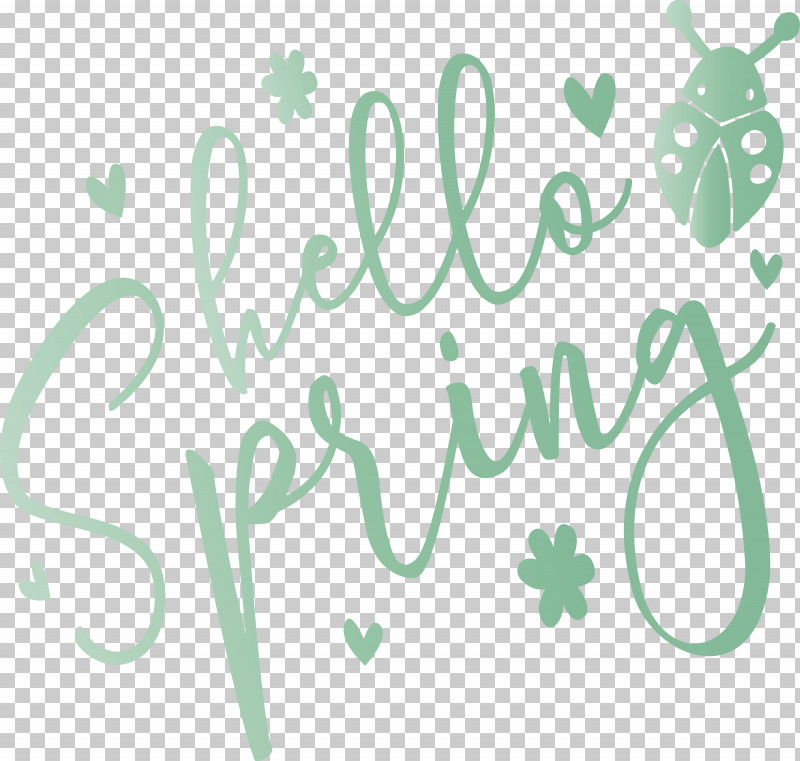 Hello Spring Spring PNG, Clipart, Green, Hello Spring, Leaf, Logo, Spring Free PNG Download