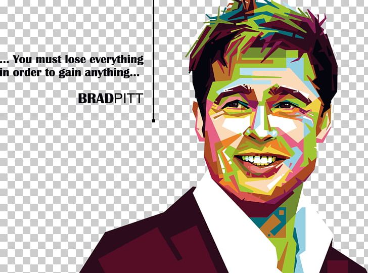 Brad Pitt Celebrity Illustration PNG, Clipart, Adobe Illustrator, Art, Brad, Celebrities, Change Free PNG Download
