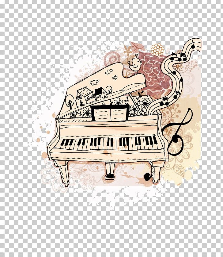 Piano Musical Note PNG, Clipart, Cartoon, Cartoon Background, Decorative Elements, Design, Design Element Free PNG Download