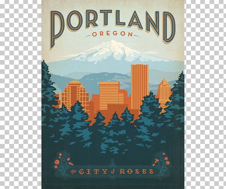 Portland Poster Decorative Arts Graphic Design PNG, Clipart, Advertising, Allposterscom, Art, Canvas Print, Decorative Arts Free PNG Download