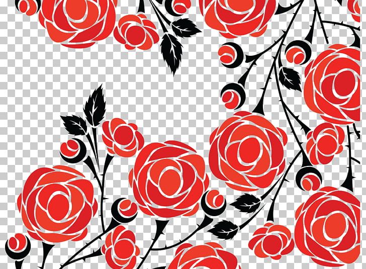 Rose Flower Drawing Pattern PNG, Clipart, Art, Black And White, Branch, Cdr, Circle Free PNG Download