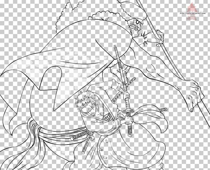 Roronoa Zoro Line Art Drawing One Piece Hody Jones PNG, Clipart, Area, Art, Artwork, Black And White, Cartoon Free PNG Download