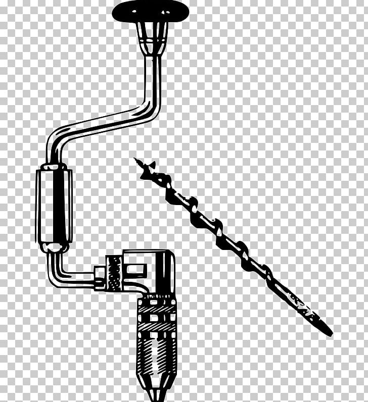 Augers Tool Brace PNG, Clipart, Augers, Black And White, Brace, Clip Art, Cordless Free PNG Download