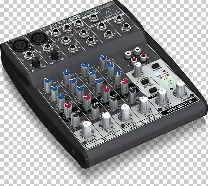 Microphone Preamplifier Audio Mixers Behringer Phantom Power PNG, Clipart, Audio, Audio, Audio Equipment, Behringer Xenyx, Behringer Xenyx 802 Free PNG Download