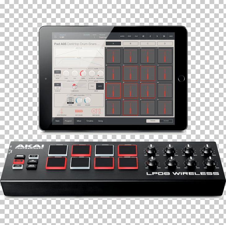 Akai Professional LPD8 MIDI Controllers Akai Professional LPK25 Wireless PNG, Clipart, Ableton Live, Akai, Akai Professional, Akai Professional Apc40 Mkii, Bluetooth Free PNG Download