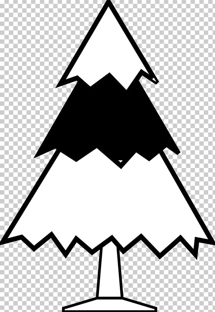 Christmas Tree Black And White PNG, Clipart, Angle, Area, Artwork, Beak, Black Free PNG Download