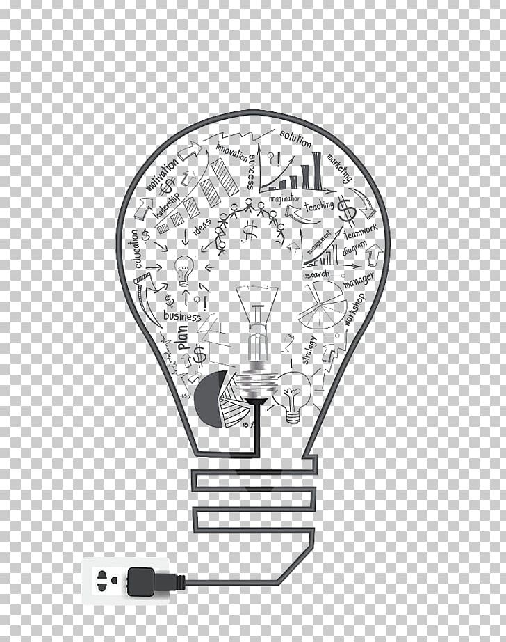 Creativity Drawing Idea PNG, Clipart, Black, Black And White, Black And White Painting, Brand, Bulb Free PNG Download