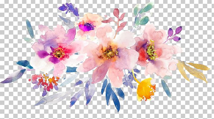 Flower Watercolor Painting Gouache PNG, Clipart, Branch, Color, Computer Wallpaper, Creative Design, Design Free PNG Download