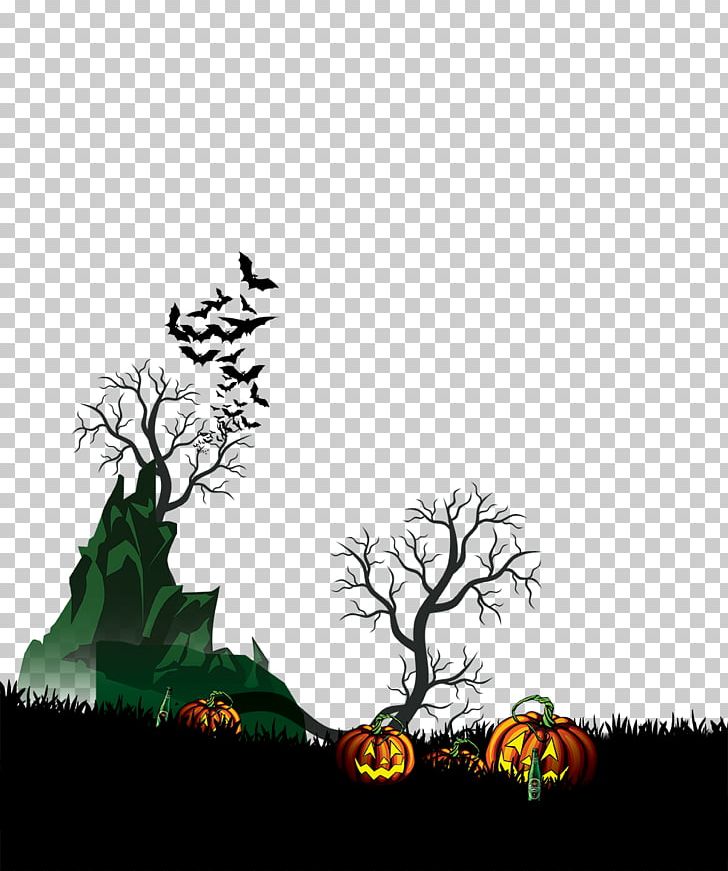 Halloween Castle Computer File PNG, Clipart, Adobe Illustrator, Bird, Black, Branch, Computer Wallpaper Free PNG Download