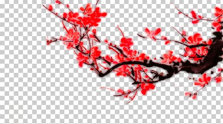 China Plum Blossom Flower PNG, Clipart, Art, Blossom, Bract, Branch, Chinese Free PNG Download