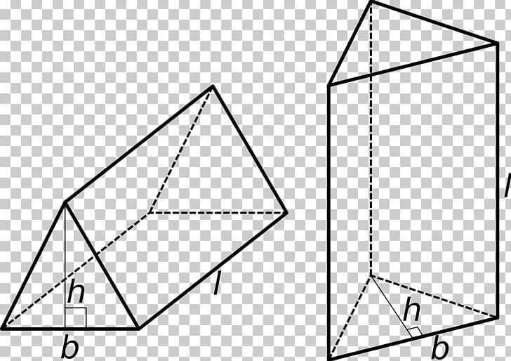 Triangle Rectangle Triangular Prism Pyramid PNG, Clipart, Angle, Area, Art, Black And White, Diagram Free PNG Download