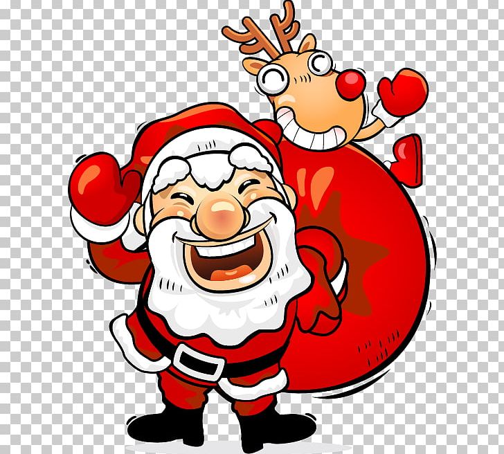 Mulled Wine Santa Claus Christmas Card Gift PNG, Clipart, Artwork, Bag, Cartoon, Cartoon Santa Claus, Christmas Free PNG Download