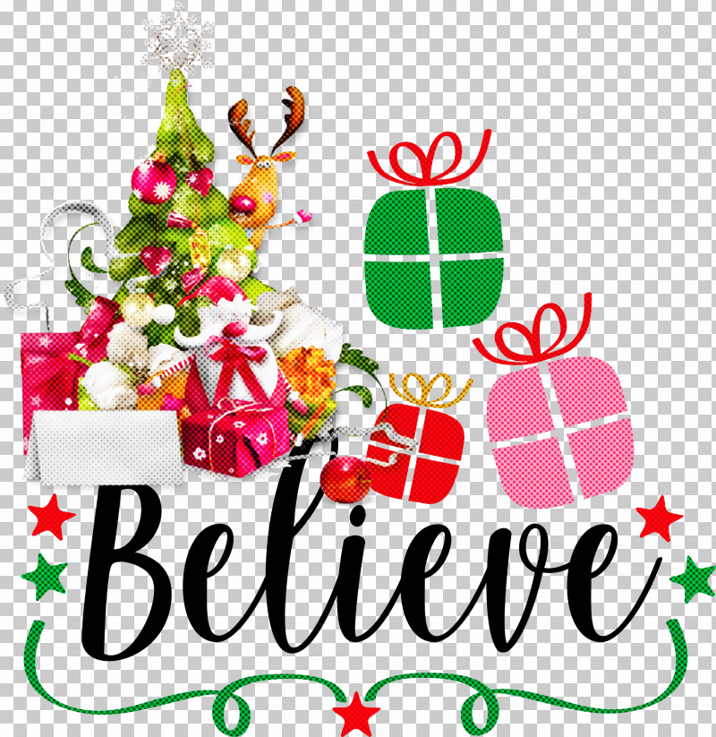 Believe Santa Christmas PNG, Clipart, Advent Calendar, Believe, Christmas, Christmas Day, Christmas Decoration Free PNG Download