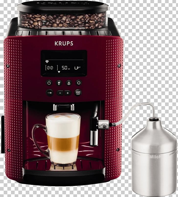 Espresso Coffeemaker Cafetera Superautomática Krups EA8165 Pisa PNG, Clipart, Cappuccino, Coffee, Coffeemaker, Drip Coffee Maker, Espresso Free PNG Download