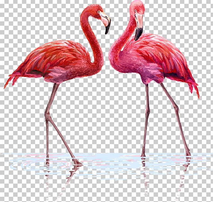 Flamingo Watercolor Painting PNG, Clipart, Animals, Art, Beak, Bird, Canvas Free PNG Download
