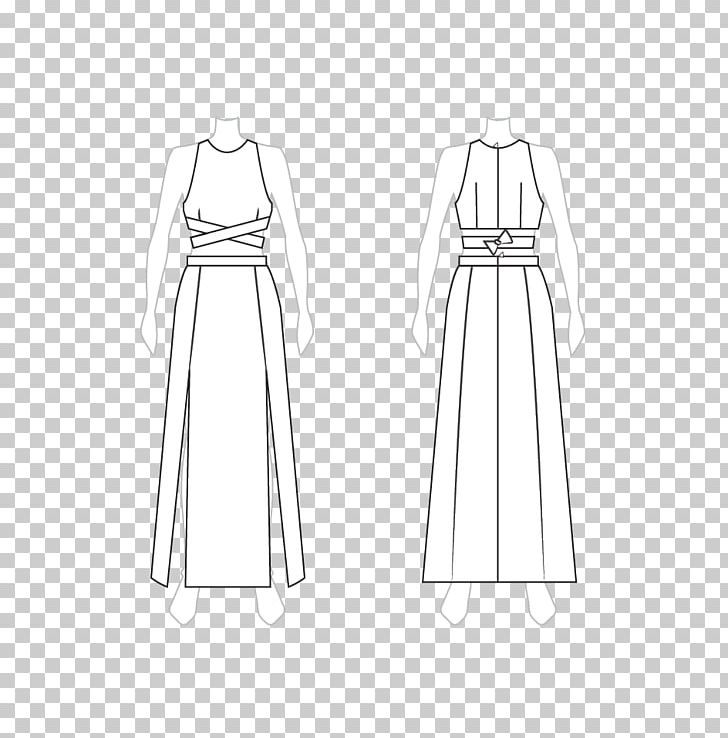 Gown Pattern Sketch Dress Clothing PNG, Clipart, Abdomen, Black, Black And White, Clothes Hanger, Clothing Free PNG Download