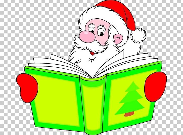 Santa Claus Reading Book PNG, Clipart, Area, Art, Artwork, Bedtime Story, Book Free PNG Download