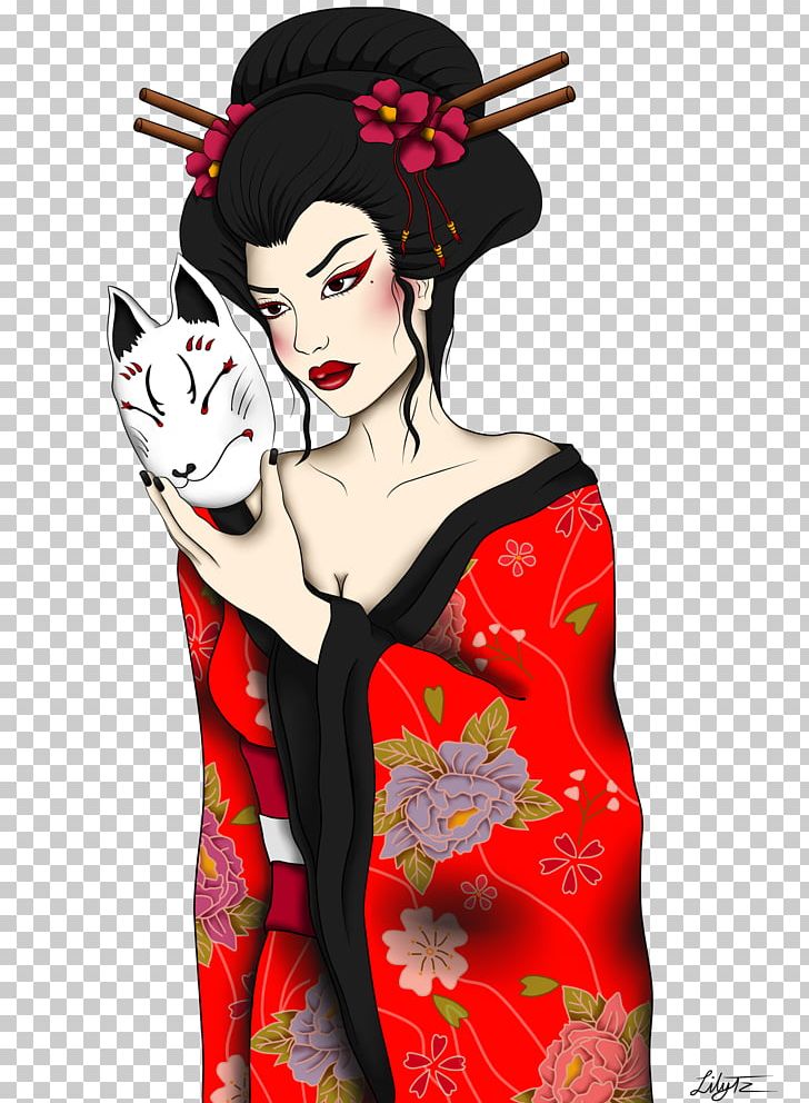 Geisha Costume Design Illustration Fiction PNG, Clipart, Art, Character, Costume, Costume Design, Fiction Free PNG Download