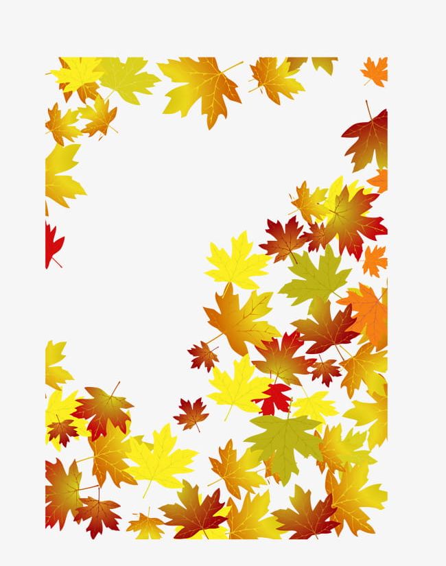 Yellow Leaf Frame PNG, Clipart, Autumn, Border, Border Texture, Dig, Frame Free PNG Download