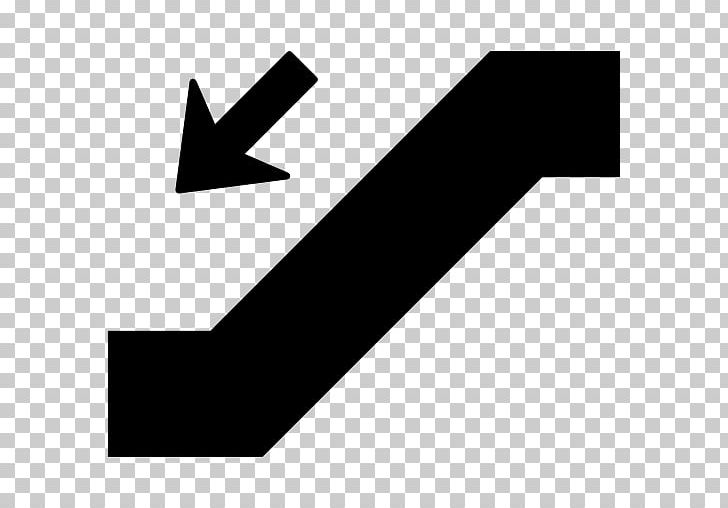 Escalator Stairs Computer Icons PNG, Clipart, Angle, Arrow, Black, Black And White, Brand Free PNG Download