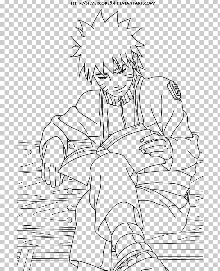 Free: Line art Drawing Pencil Coloring book Naruto, pencil