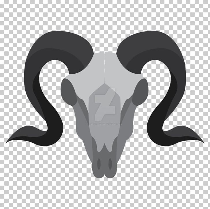 Goat Horn Sheep Logo Skull PNG, Clipart, Animals, Art, Black And White, Bone, Cattle Free PNG Download