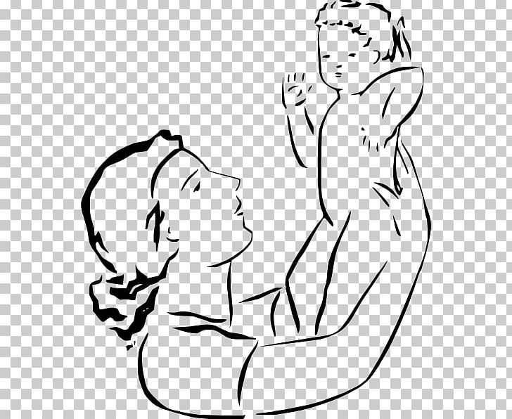 Mother Child Line Art PNG, Clipart, Arm, Black, Black And White, Child, Face Free PNG Download