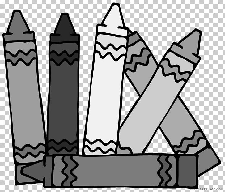 crayons clipart black and white