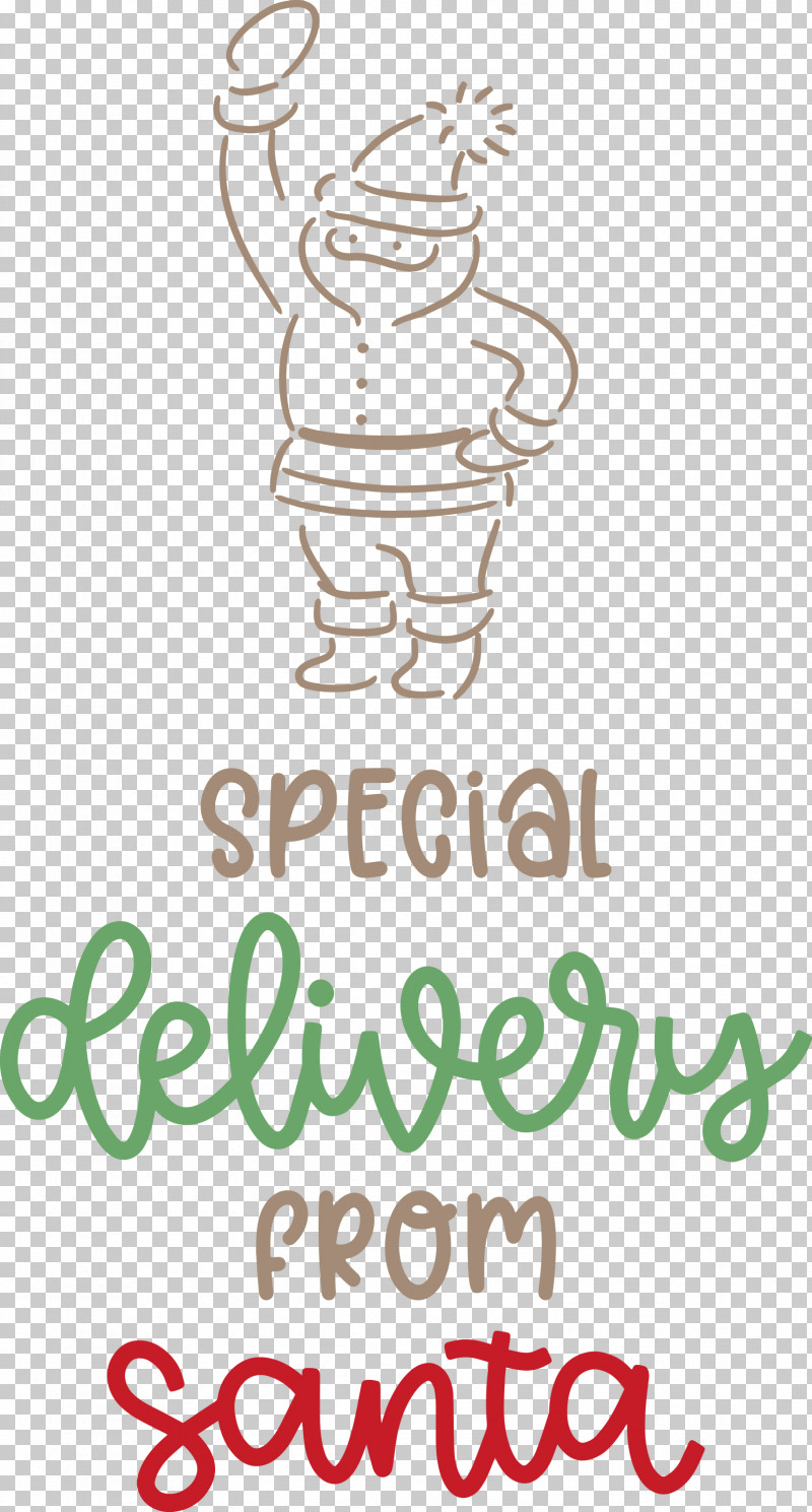 Special Delivery From Santa Santa Christmas PNG, Clipart, Christmas, Drinkware, Geometry, Happiness, Line Free PNG Download