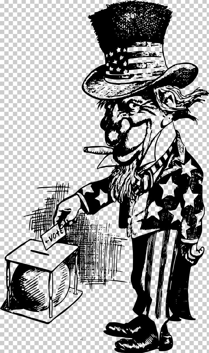Uncle Sam United States Public Domain PNG, Clipart, Art, Black And White, Cartoon, Computer Icons, Drawing Free PNG Download