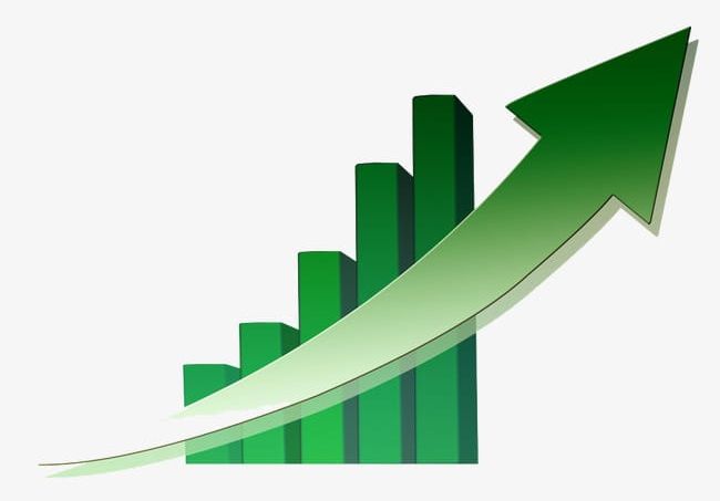 Green Rising Bar Chart And Arrow PNG, Clipart, Arrow, Arrow Clipart, Arrow Clipart, Bar Clipart, Bar Clipart Free PNG Download