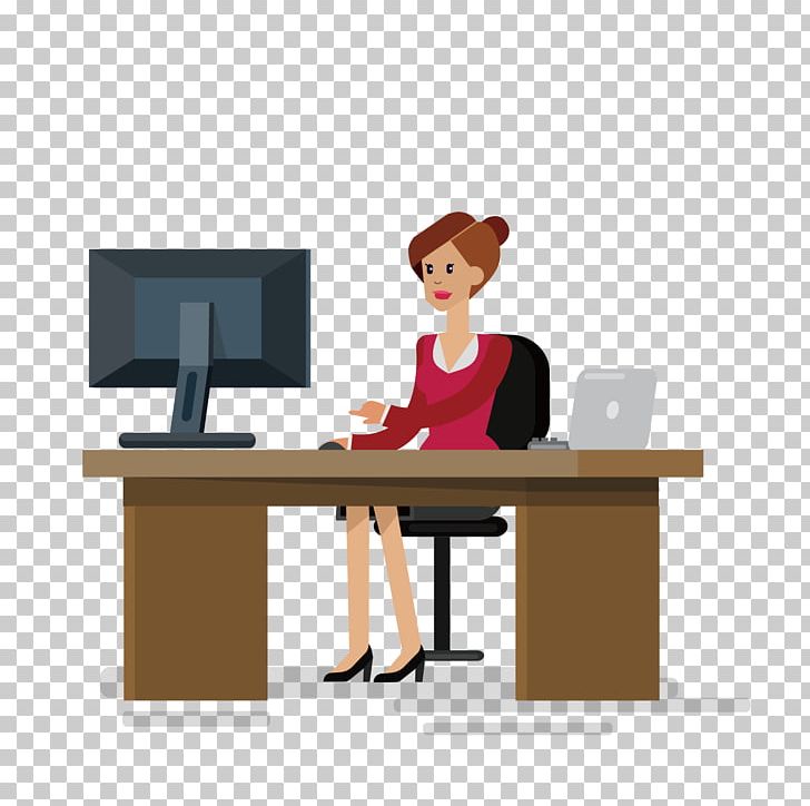Office Businessperson Corporation PNG, Clipart, Angle, Business, Cartoon, Computer Desk, Conversation Free PNG Download