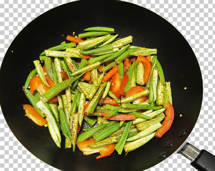Okra Green Bean Vegetarian Cuisine Dietary Fiber Vegetable PNG, Clipart, Carrot, Cooked Rice, Dietary Fiber, Dish, Folate Free PNG Download