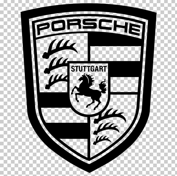 Porsche Logo PNG, Clipart, Area, Black And White, Brand, Cars, Computer Icons Free PNG Download