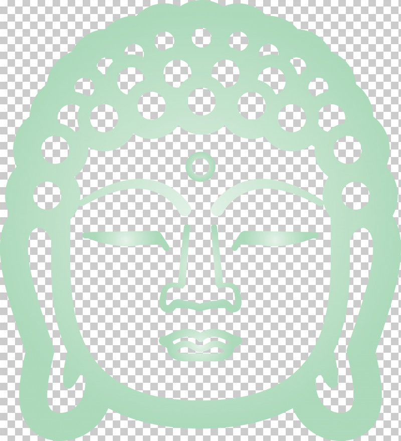 Buddha PNG, Clipart, Buddha, Face, Green, Head, White Free PNG Download