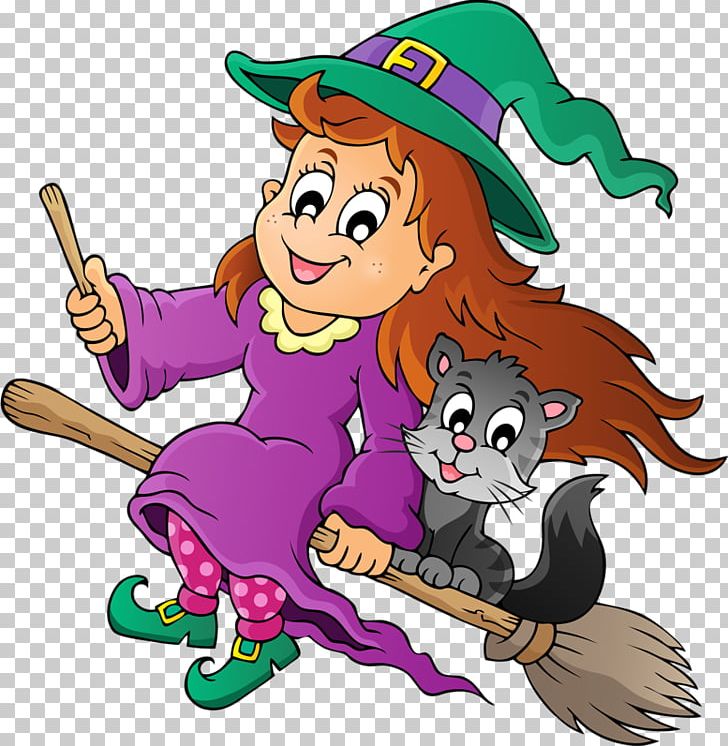 Witchcraft Coloring Book Illustration PNG, Clipart, Besom, Broom, Cartoon, Child, Fantasy Free PNG Download