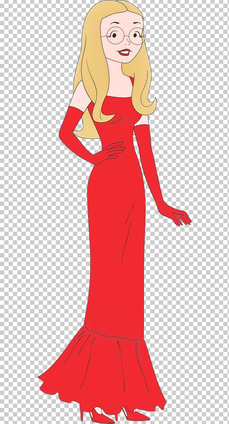 Red Standing Dress Gown Neck PNG, Clipart, Costume, Dress, Gown, Neck, Red Free PNG Download