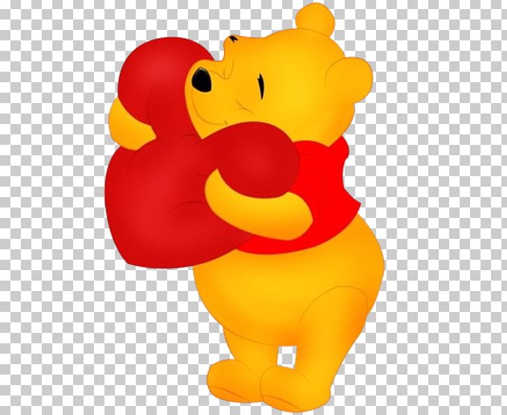 Winnie The Pooh Piglet Tigger Valentine's Day PNG, Clipart, Animation, Cartoon, Heroes, Material, Orange Free PNG Download
