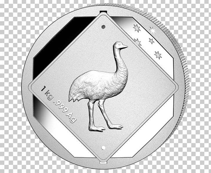 Royal Australian Mint Silver Coin Silver Coin Uncirculated Coin PNG, Clipart, Australia, Australian One Dollar Coin, Bird, Black And White, Bullion Free PNG Download